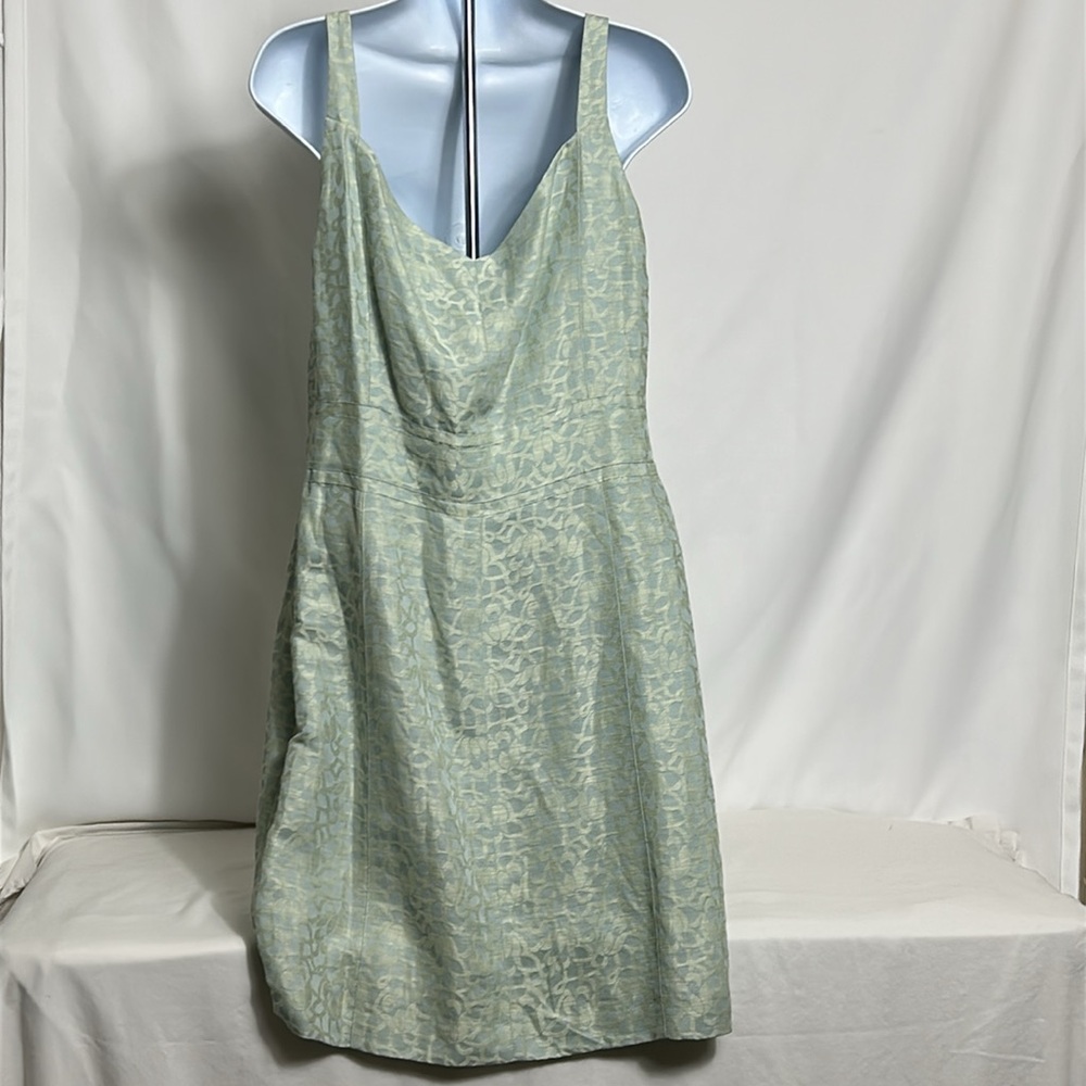 Sigred Olson Women's Size 14 Mint Green Dress Sequence Front Trim Thin Straps - Picture 7 of 9